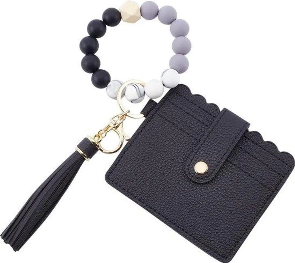 Portefeuille à bandoulière noir en similicuir chic - Modèle Lutece N1