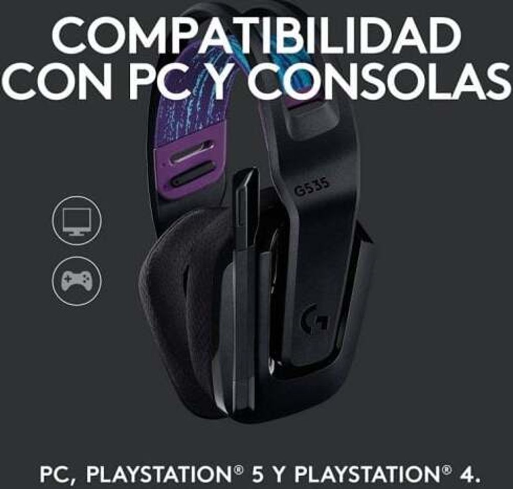 Logitech G G535 Kopfhörer Kabellos Kopfband Gaming Schwarz Produktbild 22