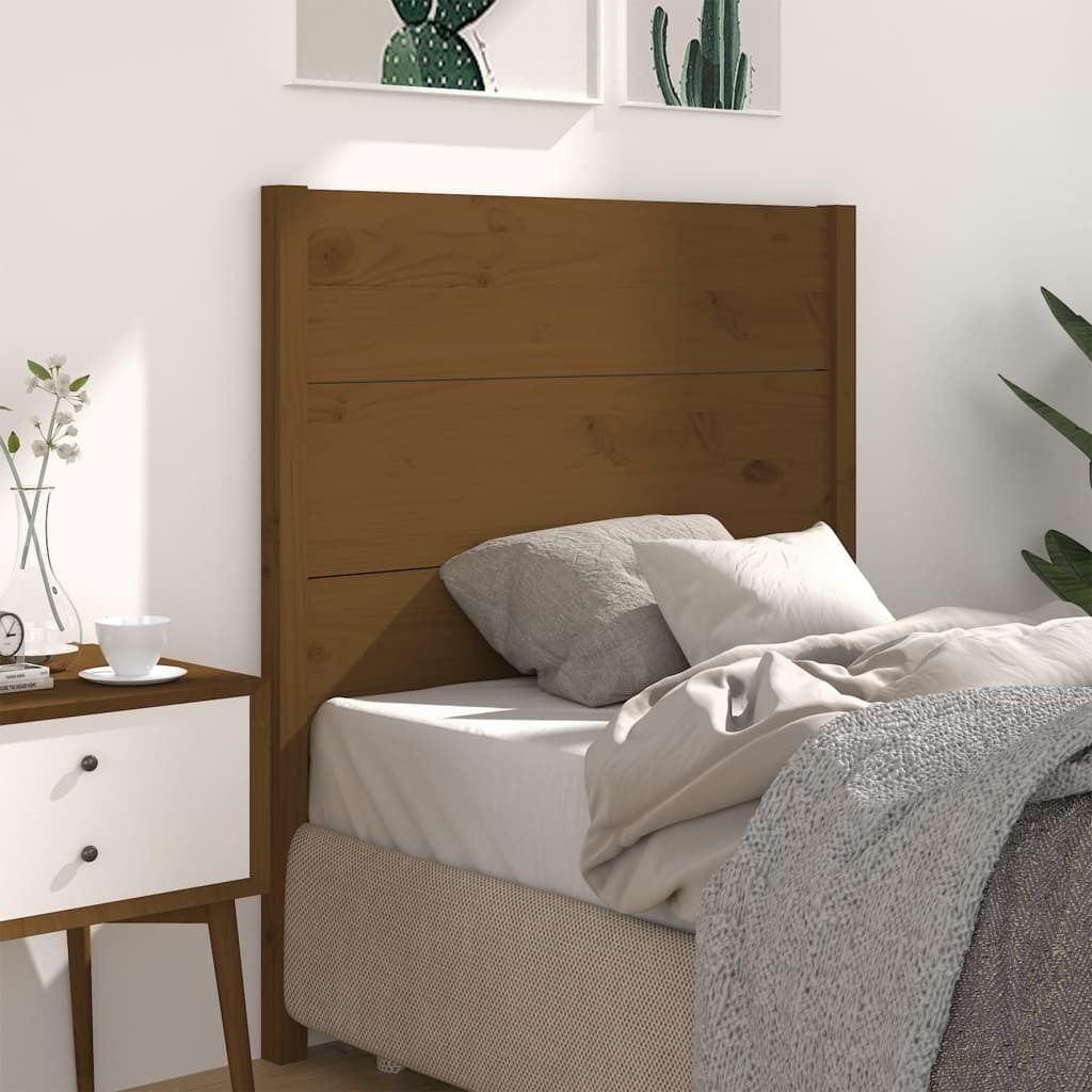 vidaXL Kopfteil Honigbraun 81x4x100 cm Massivholz Kiefer - Kopfteil - Kopfteile - Bettkopfteil - Holzkopfteil
