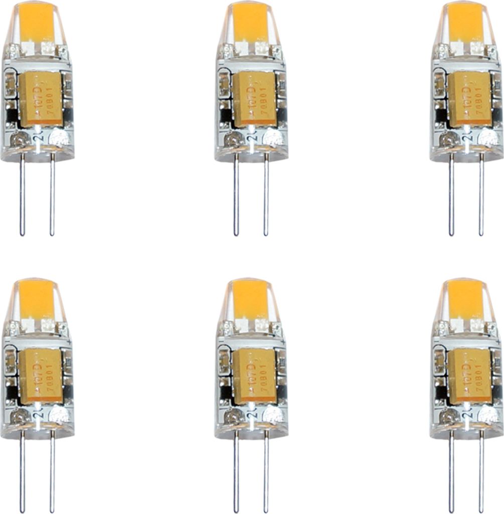 6 x LED G4 COB 1W 12V warmweiß 2700K 100lm Ersatz für Produktbild 