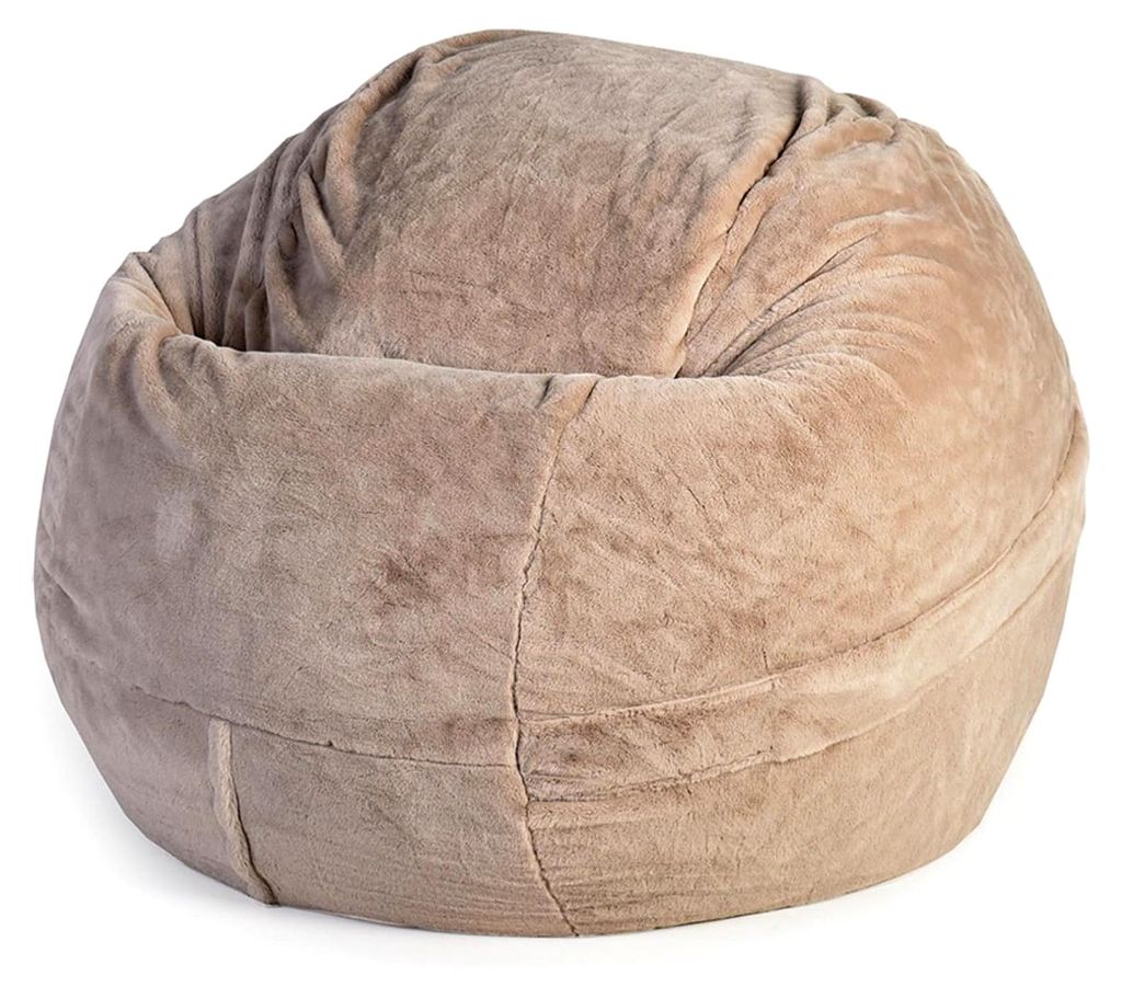 Bean Bag Hülle Waschbar Velours Dehnbar Dick Ohne Füllung Für Gaming Pouf Sitzsäcke Große Erwachsene Reißverschluss Aufbewahrung Von Stofftie...