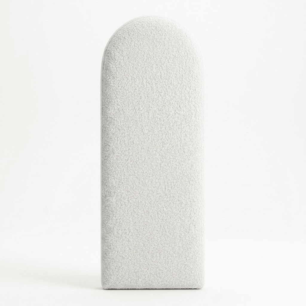LIKMA Wandkissen Bouclé Polsterpaneel 60x30 cm Weiß Produktbild 
