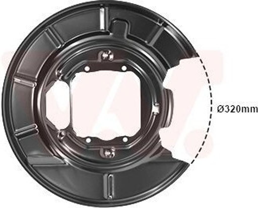 VAN WEZEL Spritzblech Bremsscheibe für BMW 5 Touring (E39) Hinten Links 0639373 Ankerblech
