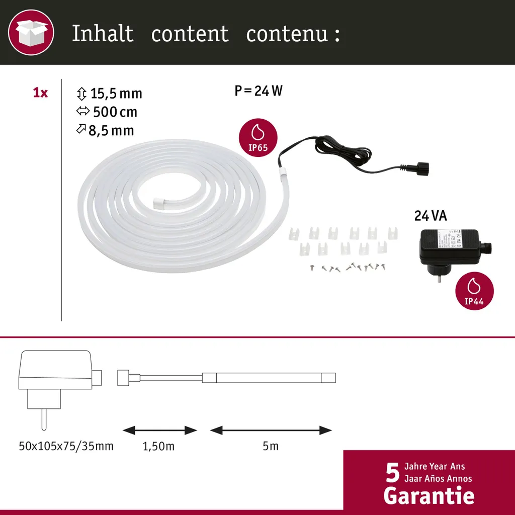 Kit Paulmann SimpLED LED Outdoor - Luce Istantanea per il Tuo Patio - 4