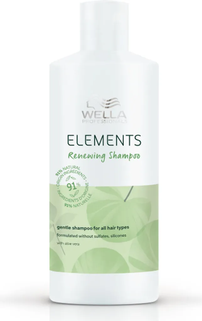 Shampoo Wella Elements 500ml: Pulizia Delicata e Rigenerante Senza Solfati
