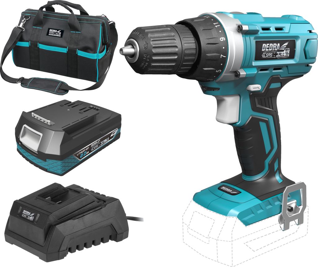 Akku-Bohrschrauber Dedra SAS+ALL 18V DED7010