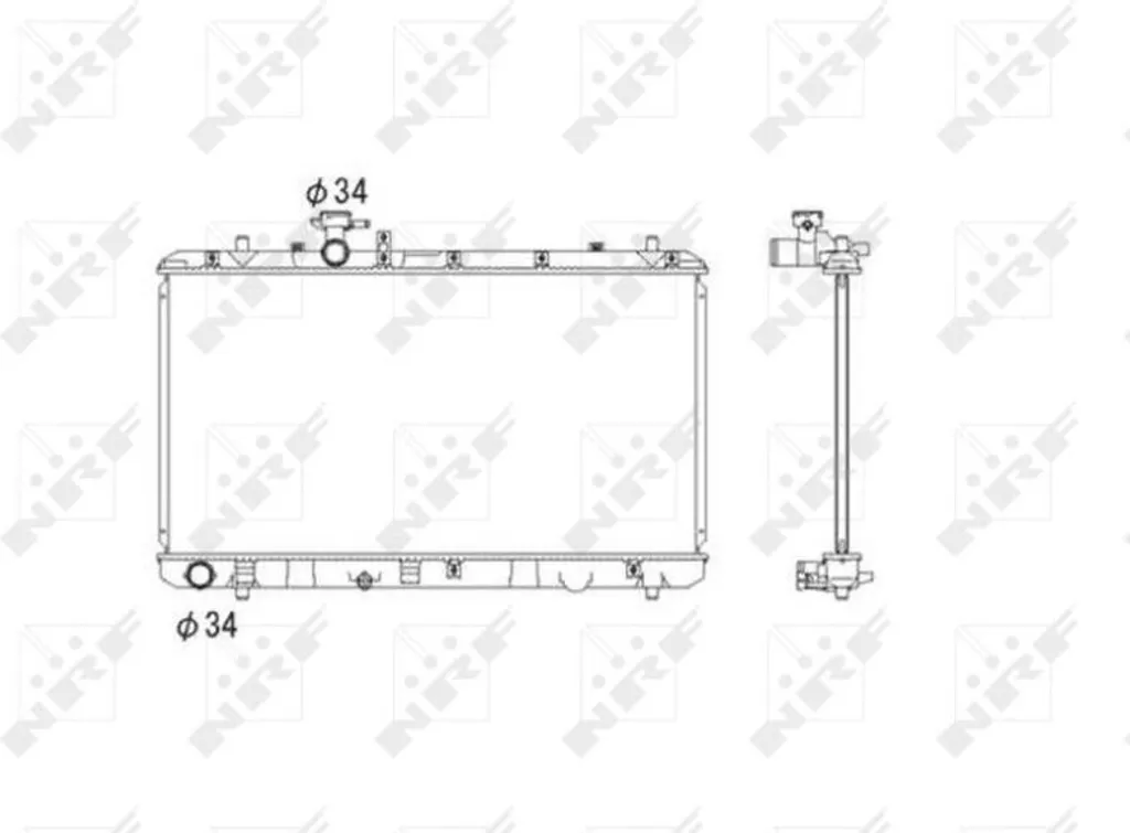 Radiateur Fiat Sedici 71742136 - Solution contre les fuites de moteur