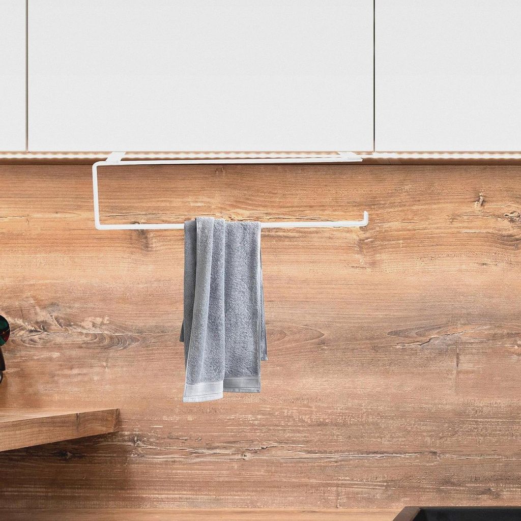 Papierhandtuchhalter Metall Wandmontiert ohne Bohren Multifunktionsrolle für Küche und Bad Aufbewahrungsregal für Handtücher und Frischhaltefol...