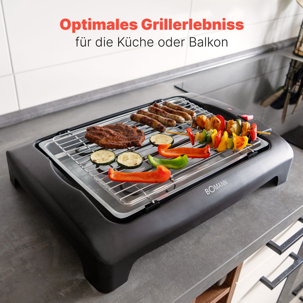 BOMANN Grill BQ 1240 N 2000 W schwarz Zdjęcie produktu 3