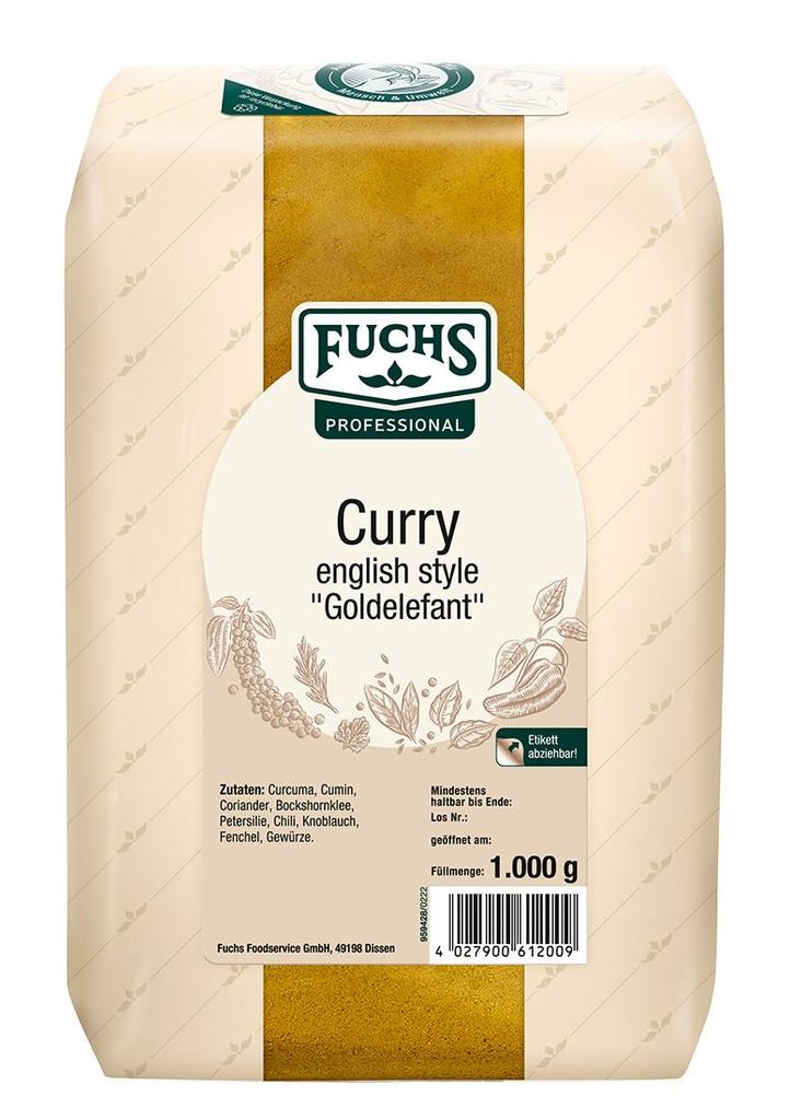 Fuchs 380751004 Fuchs Curry Elefant Gewürz, 1,0 kg Obrázok produktu 