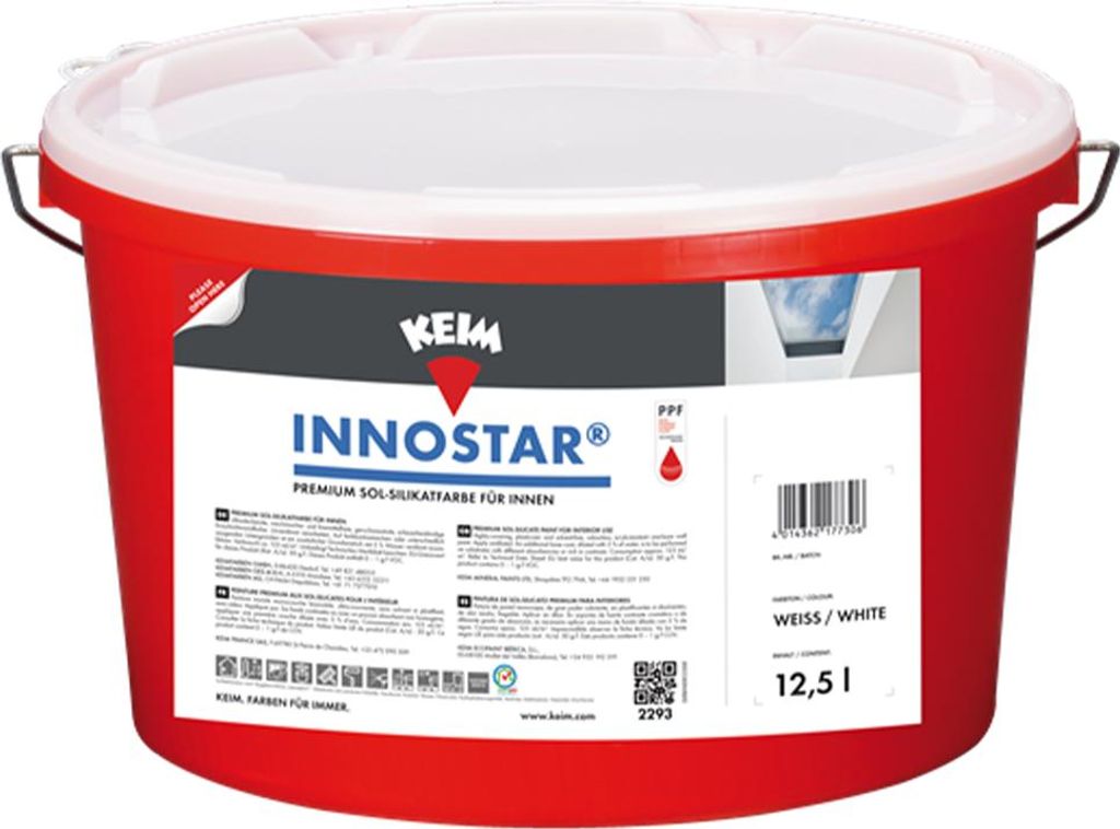 KEIM Innostar 5l, weiss Sol-Silikat Wandfarbe Innenfarbe Produktbild 