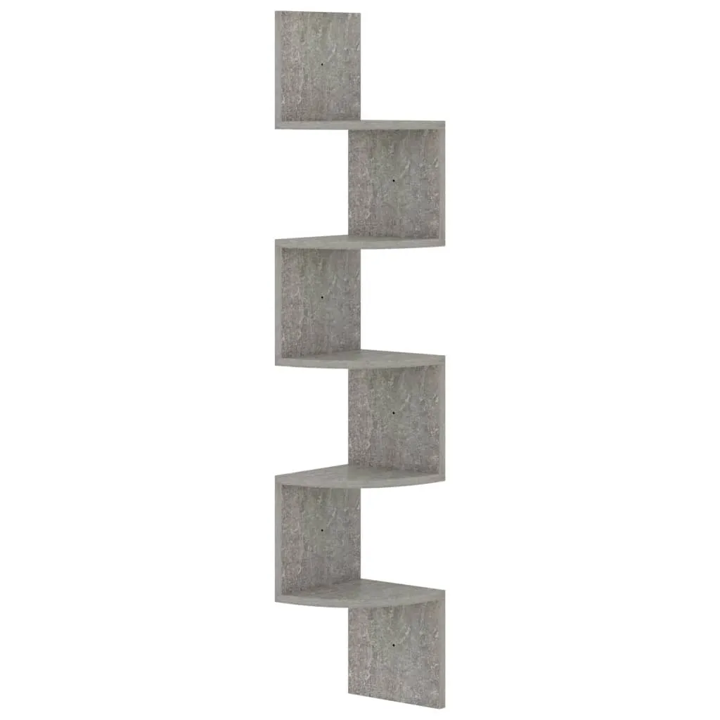 Maison Exclusive Scaffale Angolare 19x19x123cm Grigio Cemento - 2