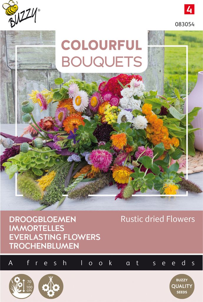 Buzzy Colourful Bouquets Rustic dried flowers Samen - Ca. 5 gr | Buzzy_083054