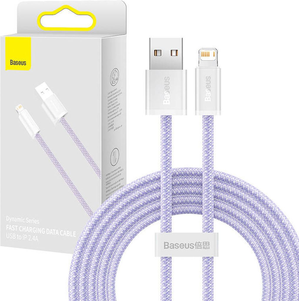 Baseus Dynamic-Kabel USB auf Lightning, 2,4 A, 2 m (lila)