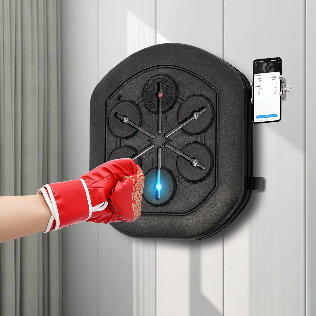Entraînement de Boxe à Domicile Bluetooth - Boîtier LED Noir Interactif