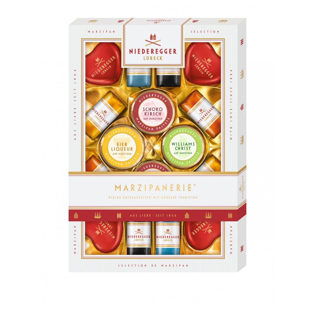 Niederegger marcepan parlinen mix w opakowaniu upominkowym Zdjęcie produktu 