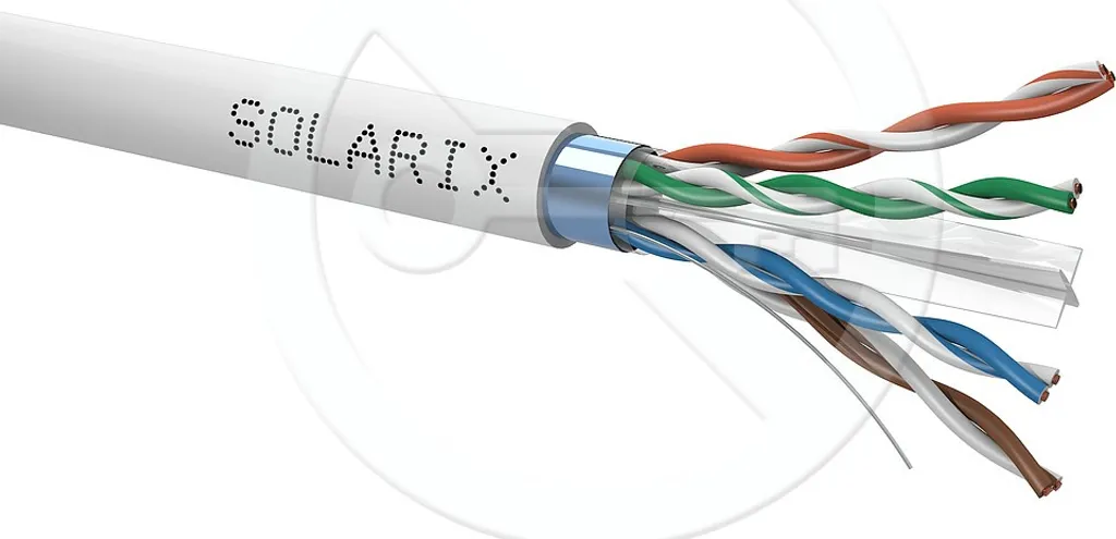 Câble réseau Solarix SXKD-6-FTP-PVC Cat6 FTP Gaine Grise 500m Bobine