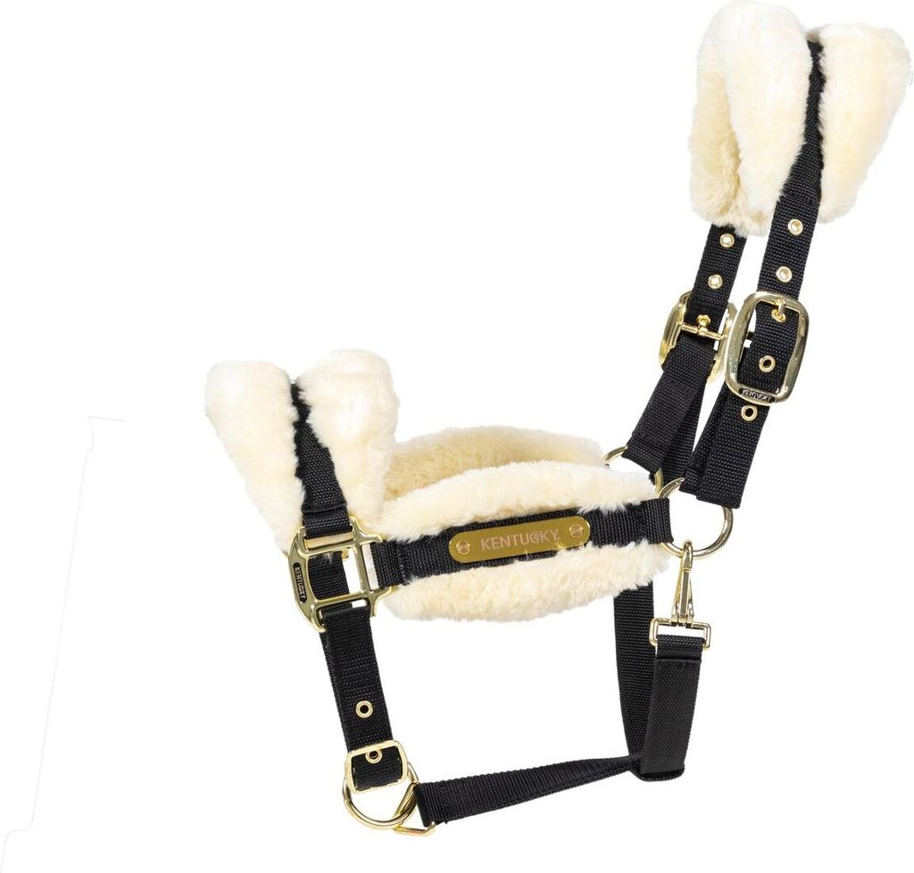 Kentucky Horsewear Nylon Sheepskin Halfter soft
