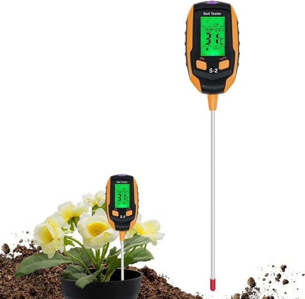 Testeur de sol électronique 5 en 1 pour contrôle du pH et de l'humidité