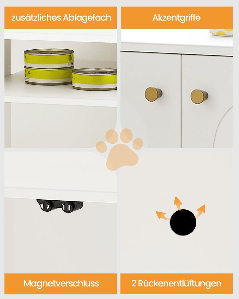 Katzenschrank, Katzentoilette, Katzenklo Schrank, Produktbild 6