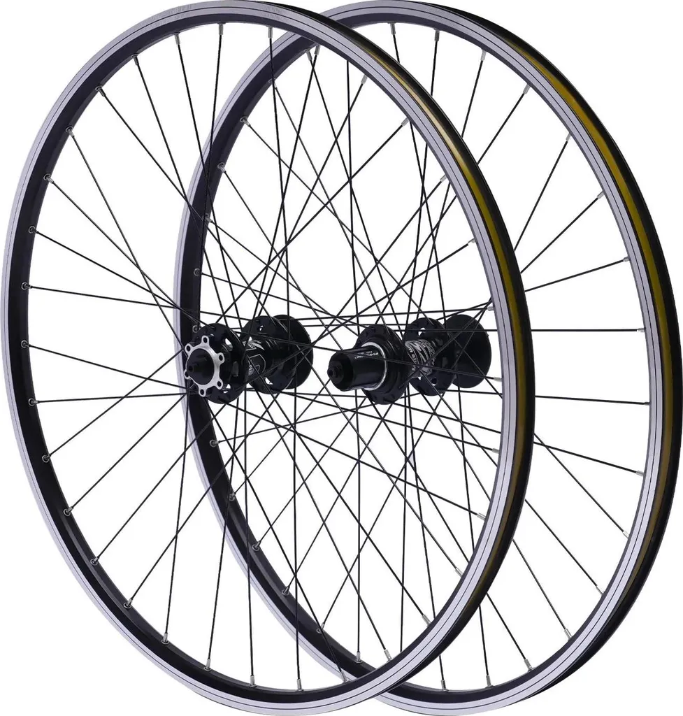 Roues VTT aluminium léger et freins à disque durables kit complet noir