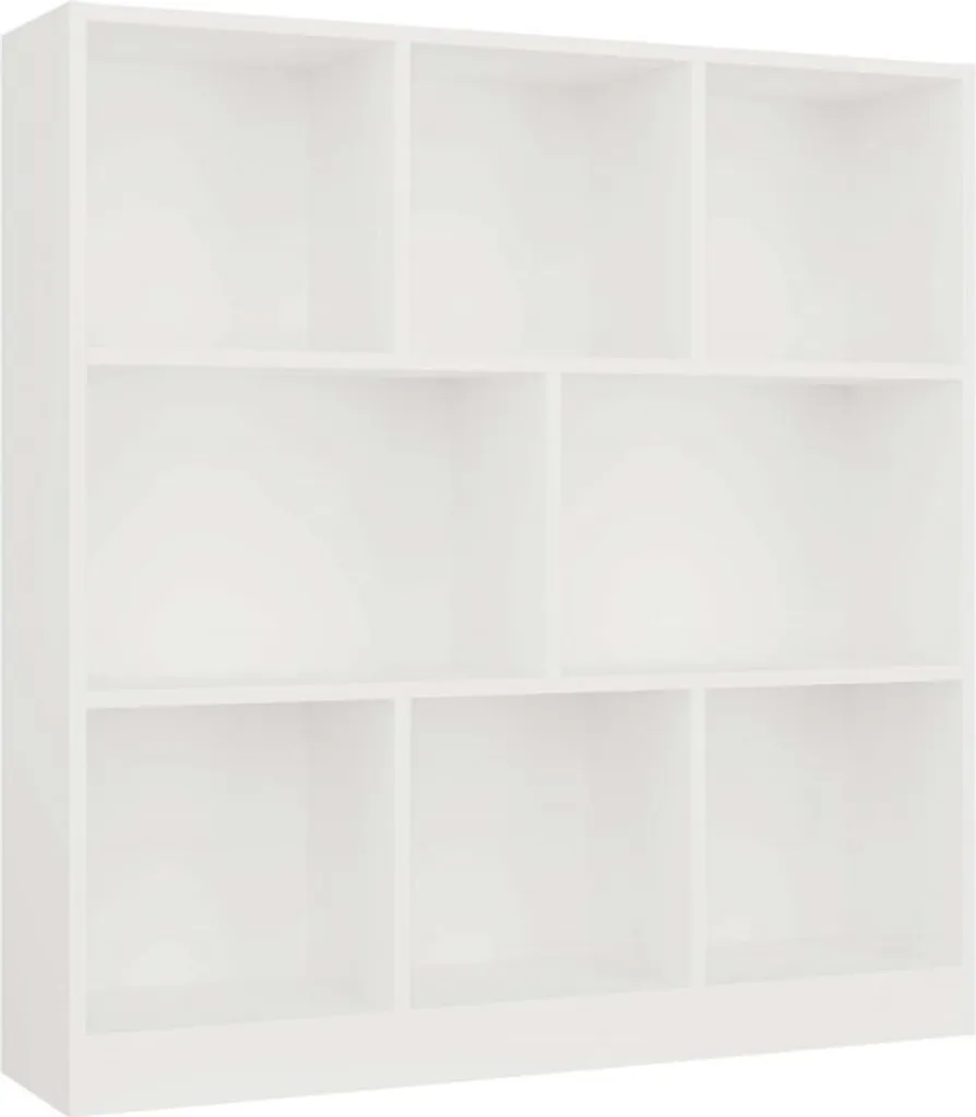 Étagère de Rangement Compacte Blanche 100x104x24 cm, Design Minimaliste