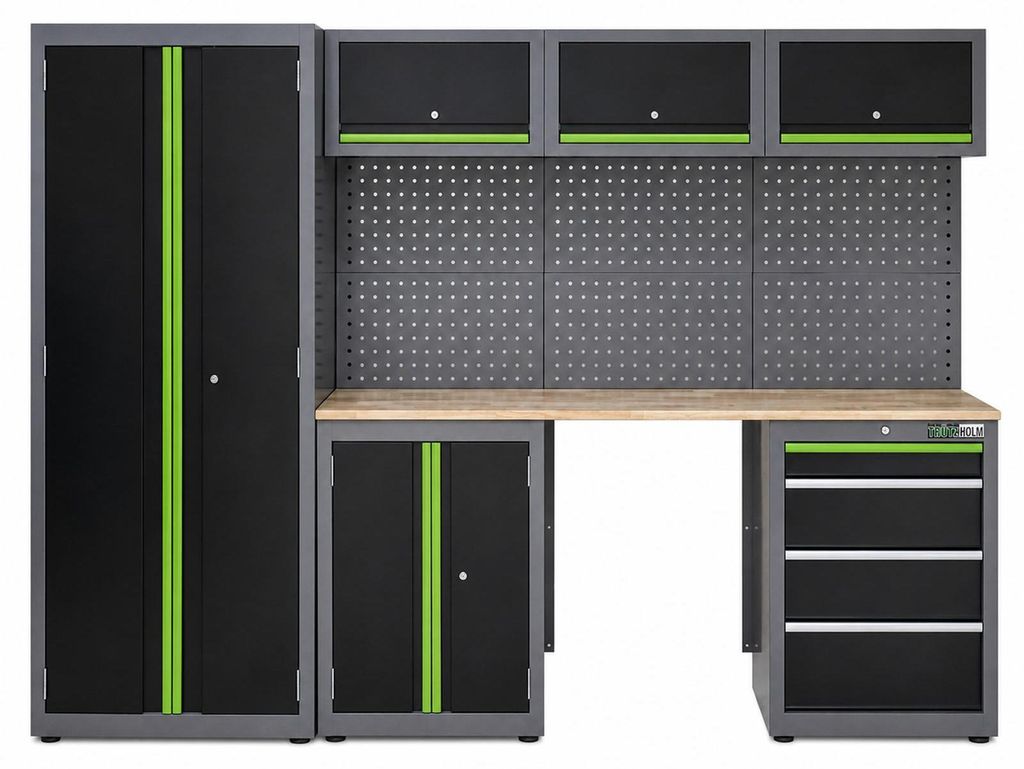 Werkstattwand 13-tlg. modulares Werkstattschranksystem aus Produktbild 
