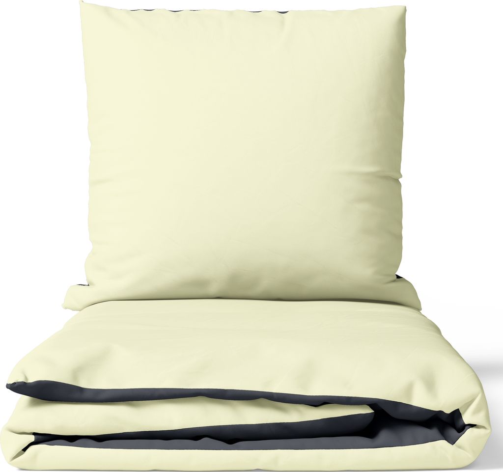 Bettwäsche 155x220 cm Baumwolle Luxus Satin 300 TC Hotelqualität Beige Seidig Glatt Pflegeleicht Wendeseite & Reißverschluss