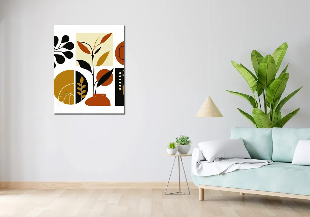 Collage Botanique 70 x 90 cm - Impression Haute Qualité Grand Format - 2