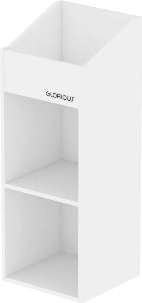 Glorious Record Rack 330 Blanc - Meuble de Rangement pour Vinyles LP