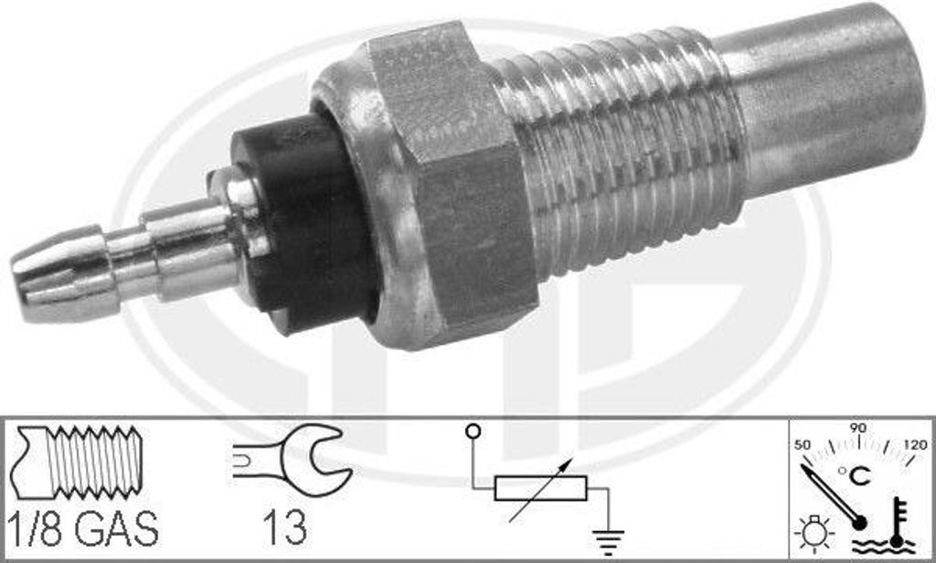 ERA 330095 Kühlmitteltemperatursensor OE 8342087702 kompatibel mit Accord, Civic, CR-V, CRX, HR-V, Integra, Legend, NSX, Prelude, Shuttle, Besta