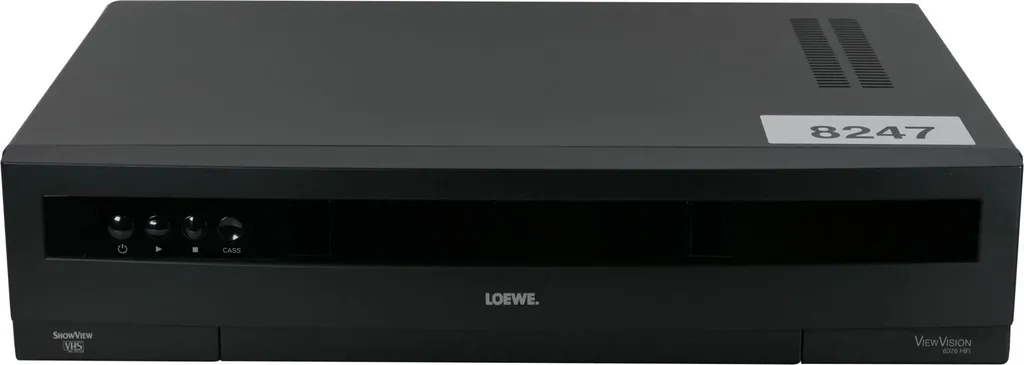 Magnétoscope VHS Loewe VV6376H lecteur enregistreur de salon vintage noir