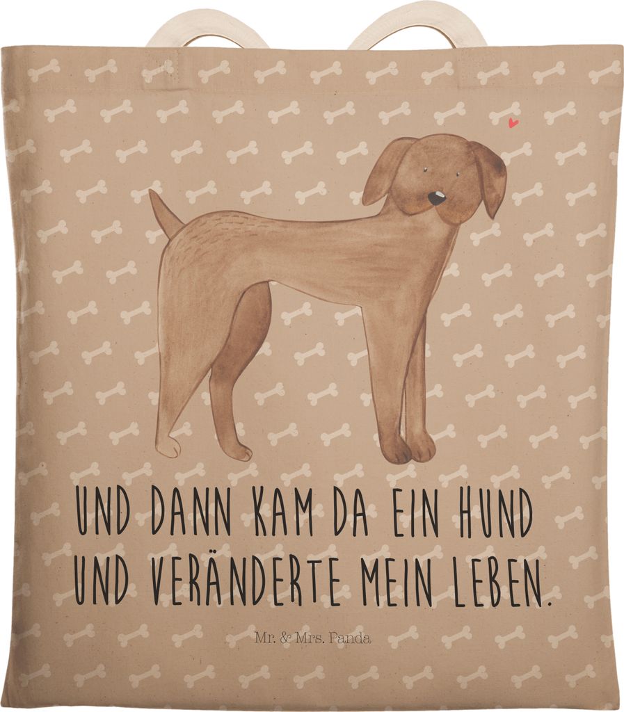 Mr. & Mrs. Panda Tote Bag Hund Dogge - Hundeglück - Geschenk, Hunde, Beutel, Einkaufstasche, Tasche, Deutsche, Herz, großer shopper, Stoffbeutel