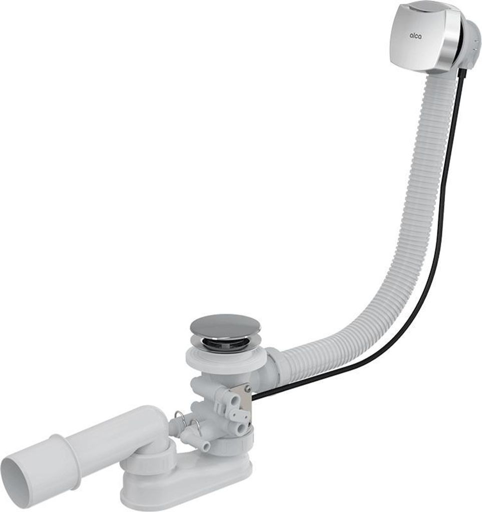 A bathtub drain and overflow kit shown against a white background.