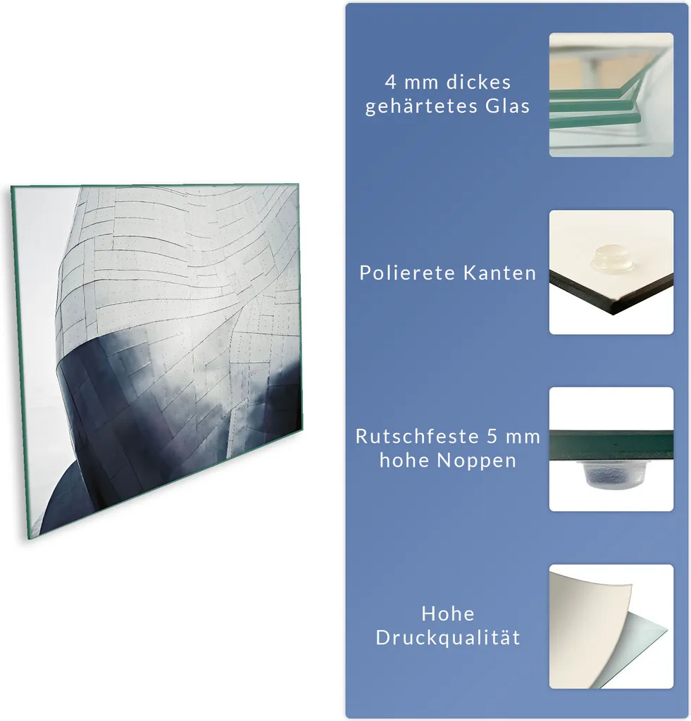 Copertura Piano Cottura 80x52 cm in Vetro Ceramica Astratto - 8