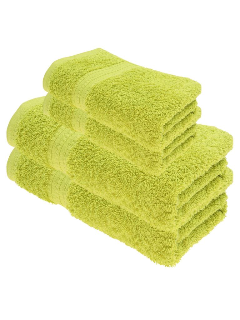 Julie Julsen BIO Duschtuch-Set 4 tlg. 2 Dusch- 2 Handtücher Limette