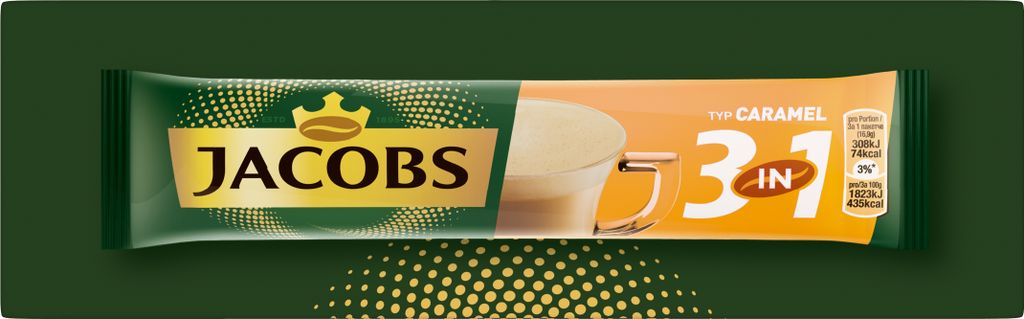 Jacobs 3in1 Typ Caramel | löslicher Kaffee | 10 Sticks Produktbild 3