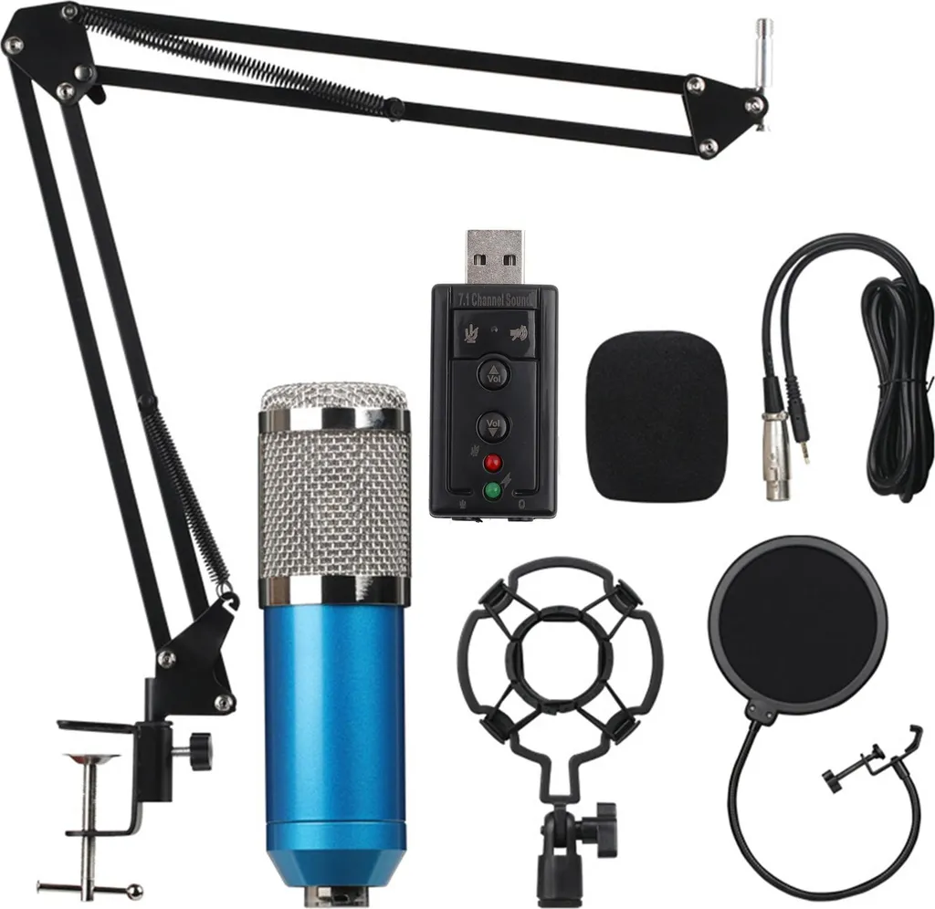 Microphone anti-bruit BM800 pour éliminer les échos sur PC