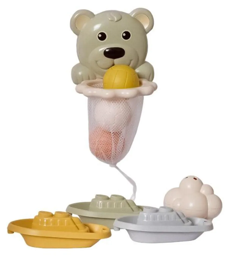 Jouets de bain pour bébé en bioplastique Biotoys - Coffret 8 pièces