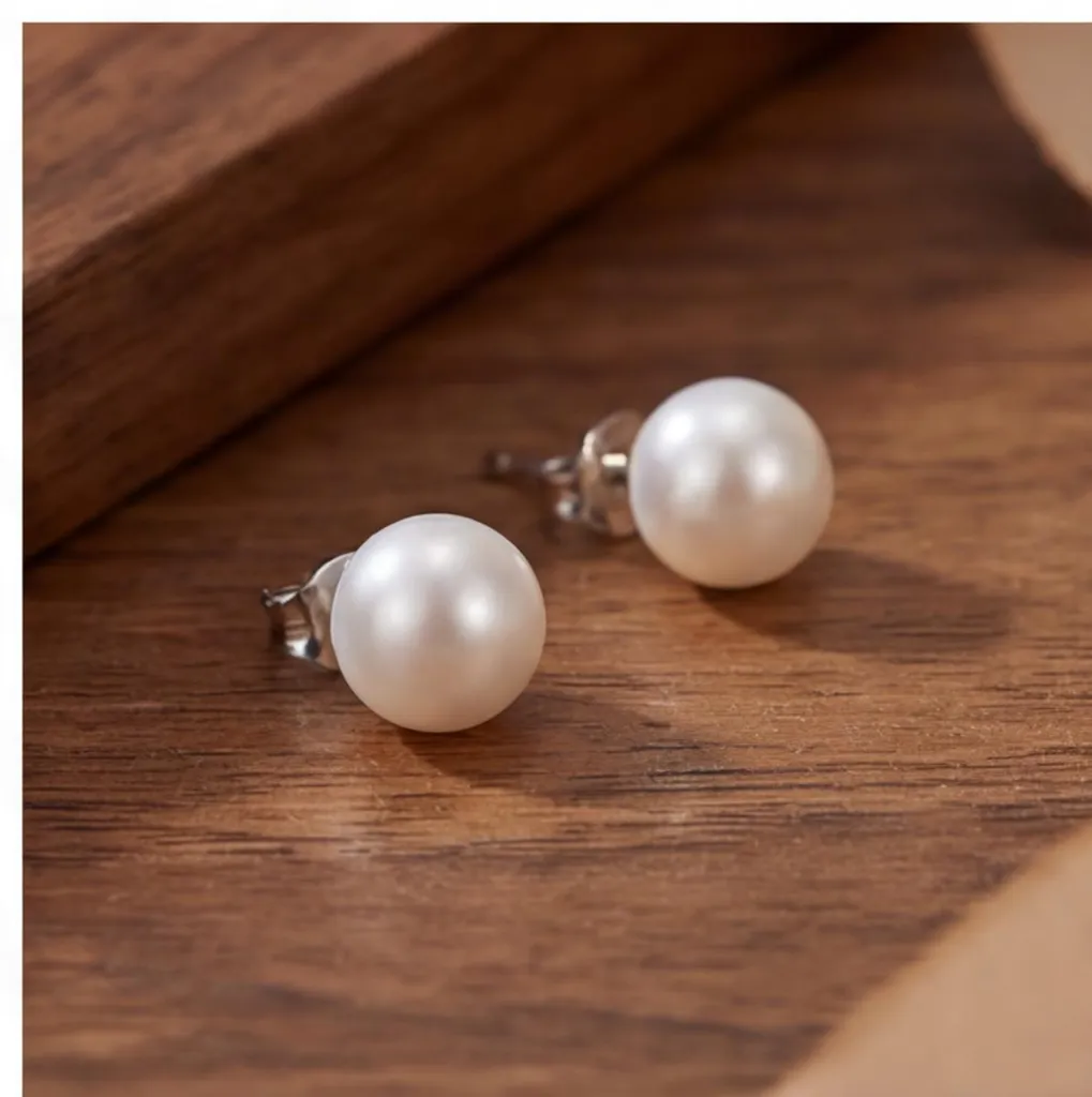 Elli Orecchini Donna In Argento 925 Con Perle D'Acqua Dolce E Cristalli, Design Rolo, Eleganti E Senza Tempo, 35 Mm