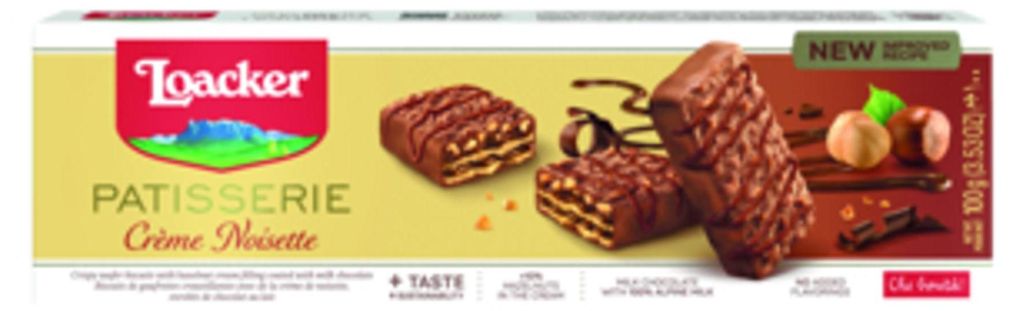 Loacker Creme Noisette oplatkové sušenky křupavé s Obrázek produktu 