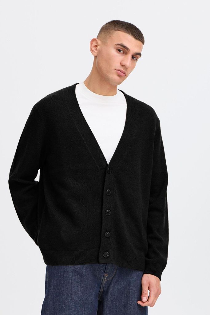 !SOLID SDRICK Herren Strickjacke Cardigan Feinstrick Wollmischung regular fit