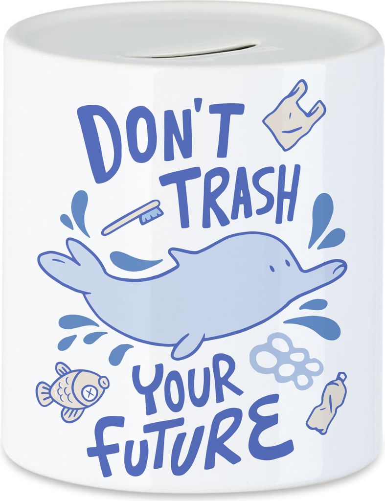 Don't Trash Your Future Spardose Naturschutz Produktbild 