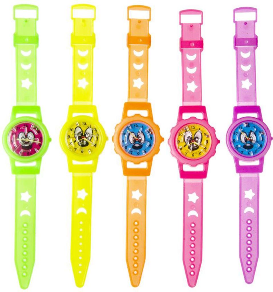 Kinderuhr mit Kugellabyrinth im Zifferblatt, Neonfarben, 20 Produktbild 