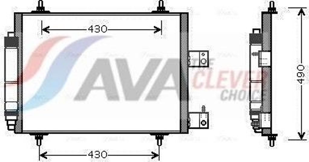 AVA COOLING SYSTEMS CNA5213D Kondensator Klimaanlage Produktbild 