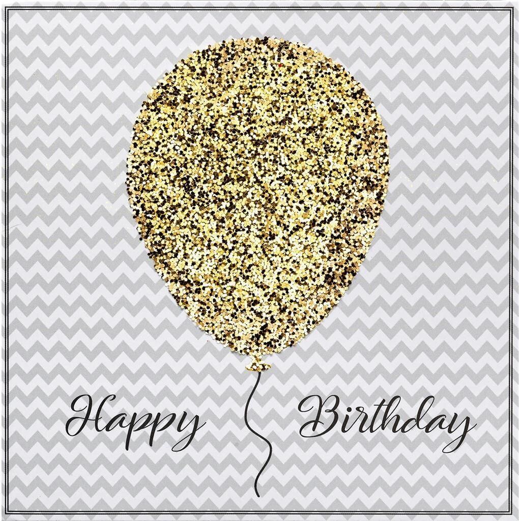 Geburtstag  Bling Bling  Quadratische Glückwunschkarte im Produktbild 