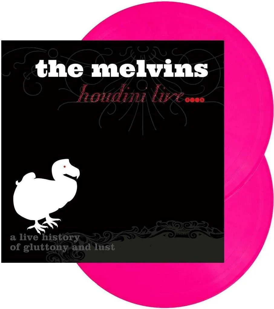 Melvins Houdini Live 2005 Réédition Limitée Vinyle Rose Vif Rock Culte
