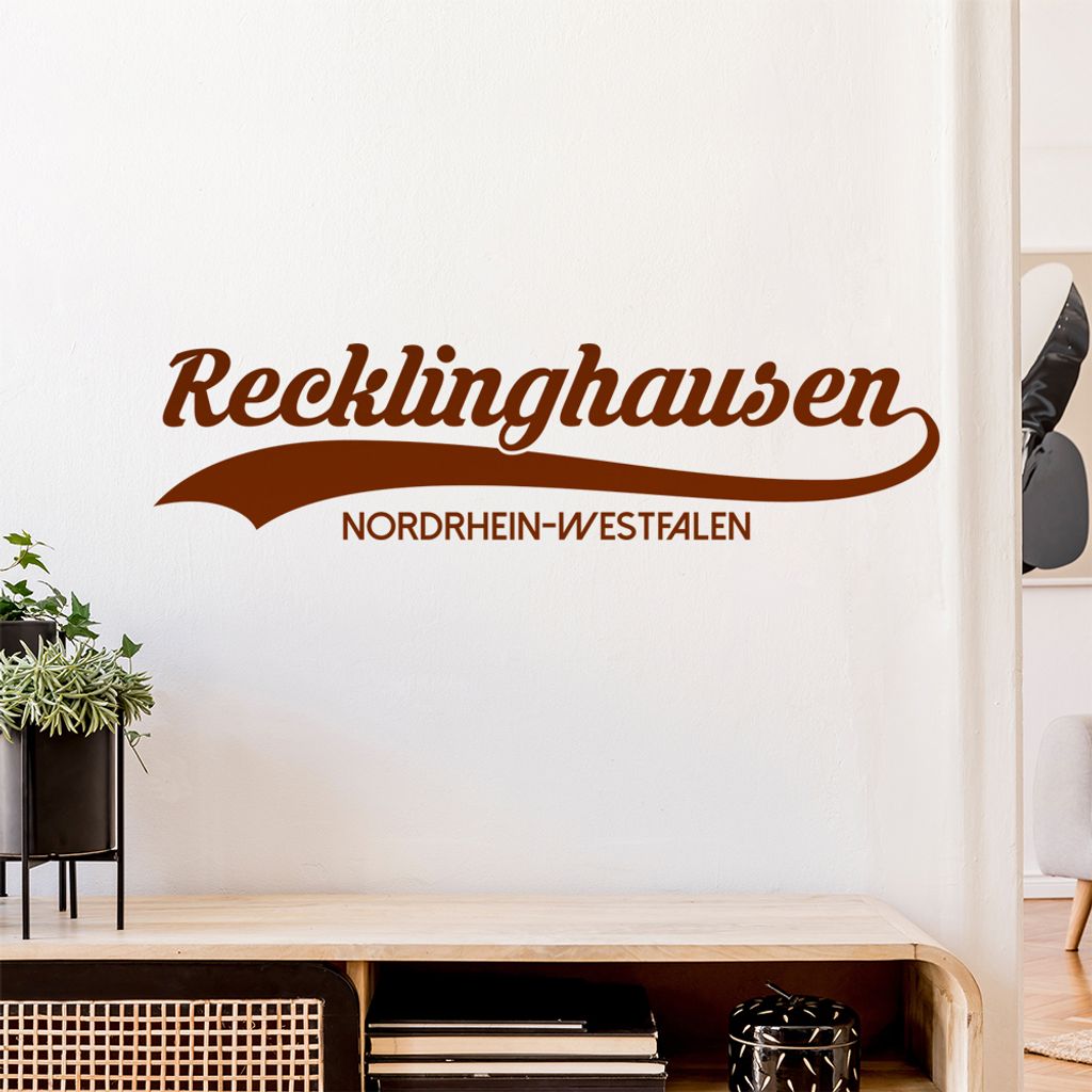 Recklinghausen NRW Wandtattoo Wandaufkleber Wall Sticker - Dekoration, Küche, Wohnzimmer, Schlafzimmer, Badezimmer