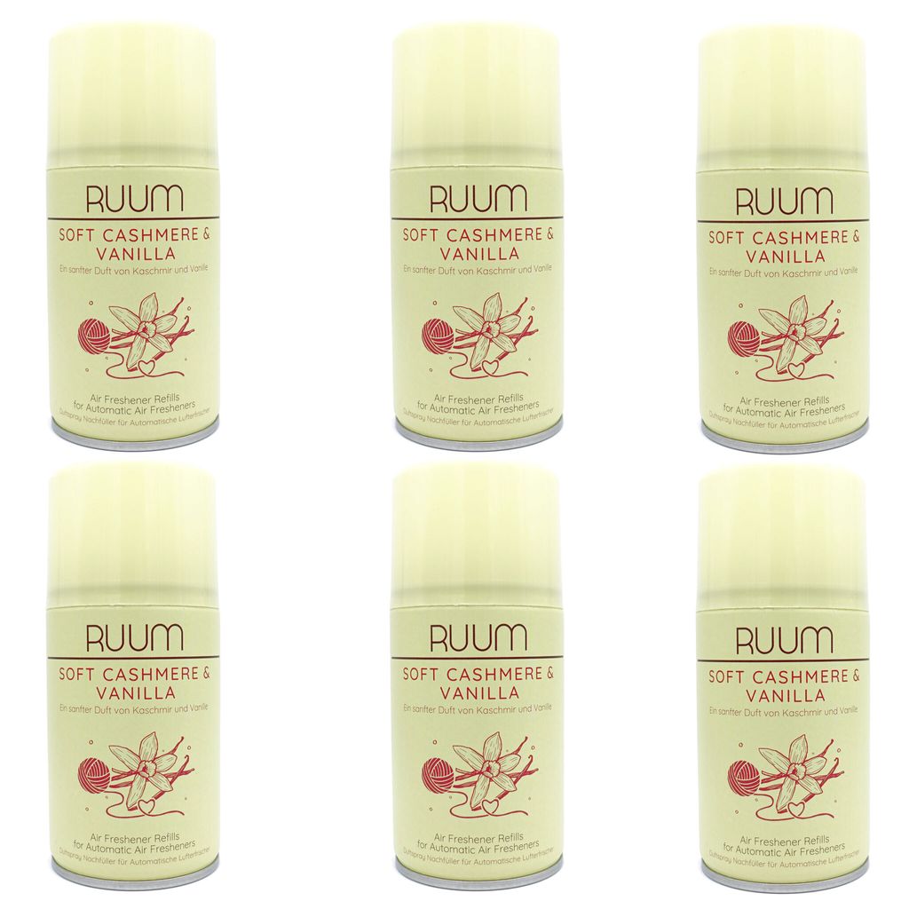 Ruum Lufterfrischer Nachfüller (250ml 6er Pack) Soft Cashmere&Vanilla
