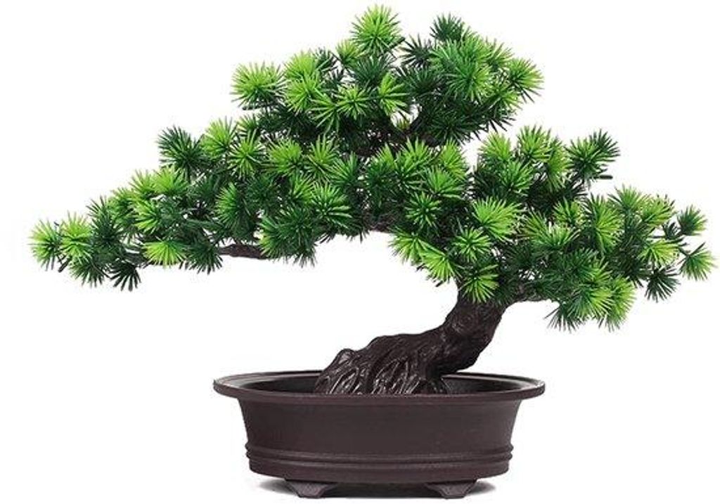 Kunststof Bonsai - Grün - Dekoration - Einzelstück - Grün - Kunststoff